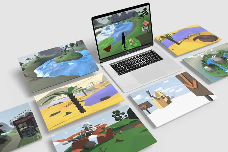 Eine der drei Welten des Spiels
