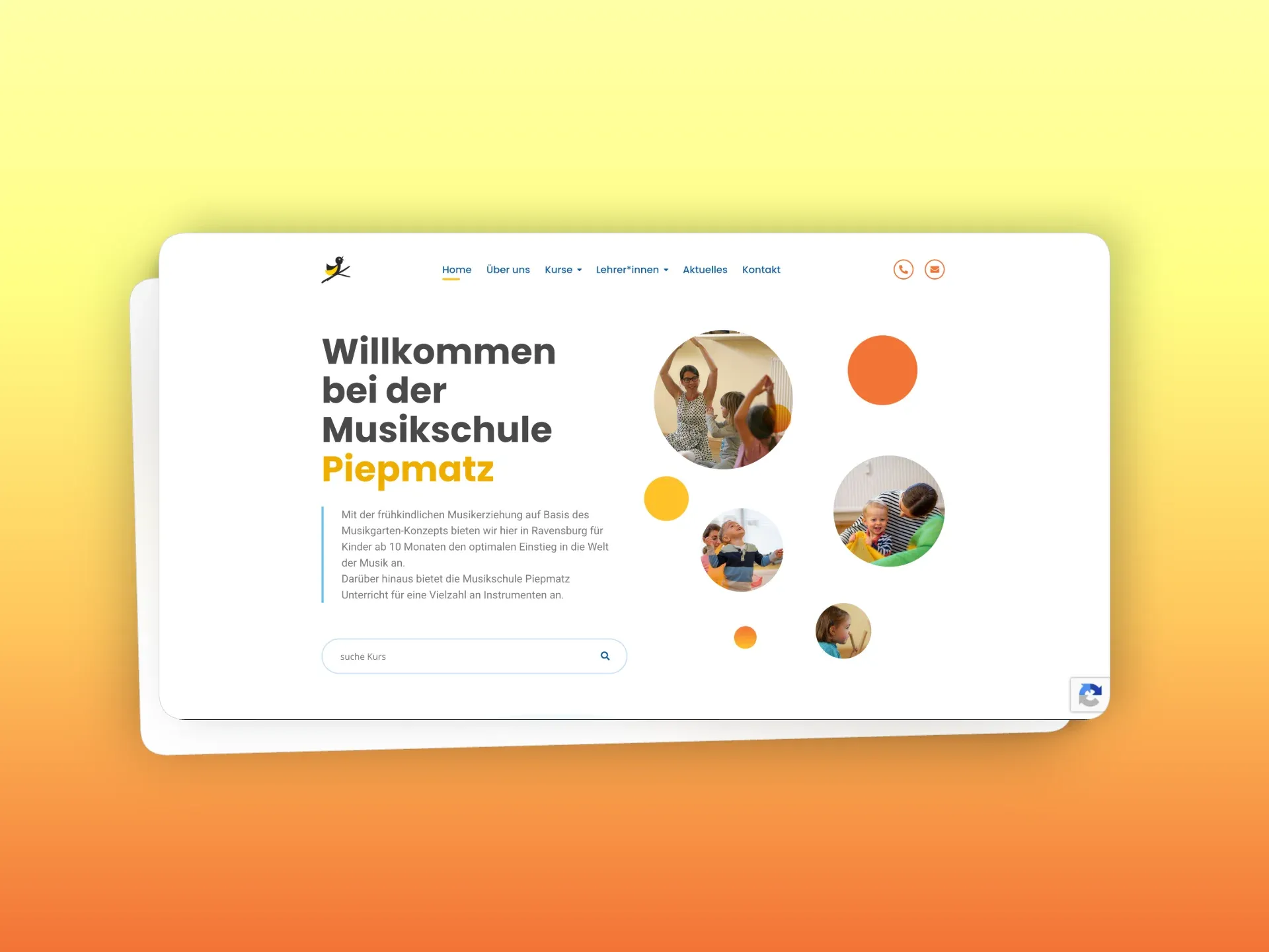 Startseite der Musikschule
